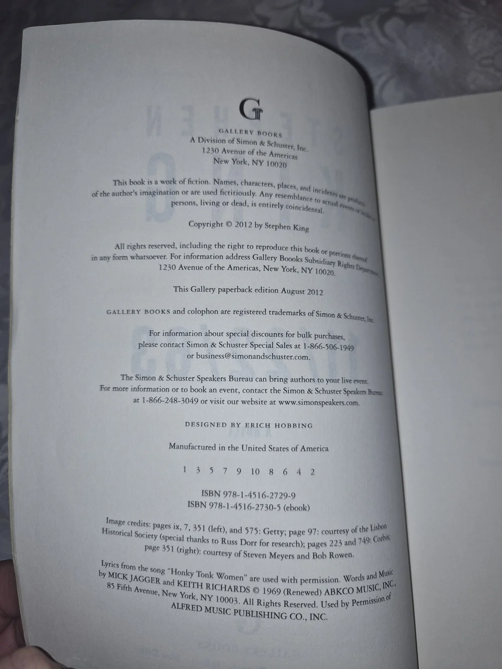 Stephen King first priniting
